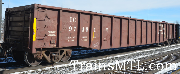 Car/wagon IC97481 left side / coté gauche
